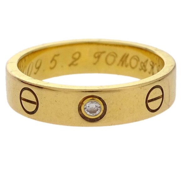 Cartier Mini Love Ring 750 Diamond #49 PB9039 144777 - Picture 1 of 5